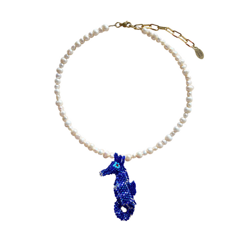 Bubbly Seahorse Necklace