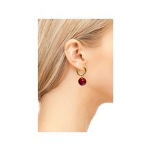 Load image into Gallery viewer, Ari Red Wine Earrings
