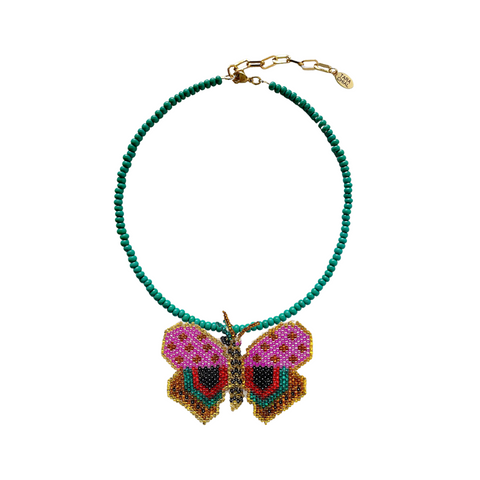 Mariposita Necklace (Pink)