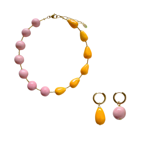 Statement Necklace + Earring Pair Bundle