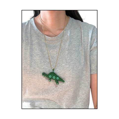 Beaded Pendant Long Chain