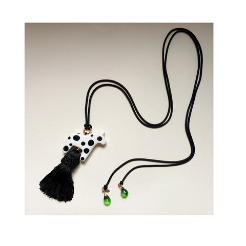 Lucky Horse Necklace (Polka Dot)