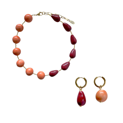 Statement Necklace + Earring Pair Bundle