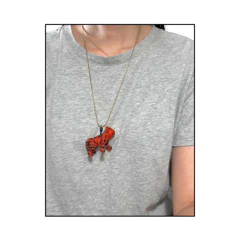 Beaded Pendant Long Chain