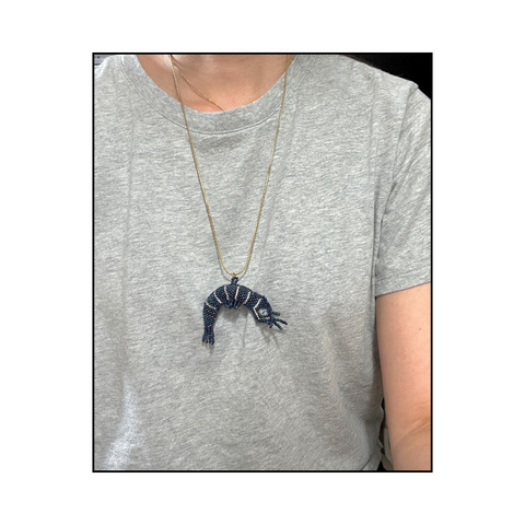 Beaded Pendant Long Chain