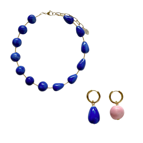 Statement Necklace + Earring Pair Bundle