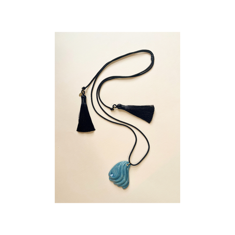 Olas necklace (Cerulean)