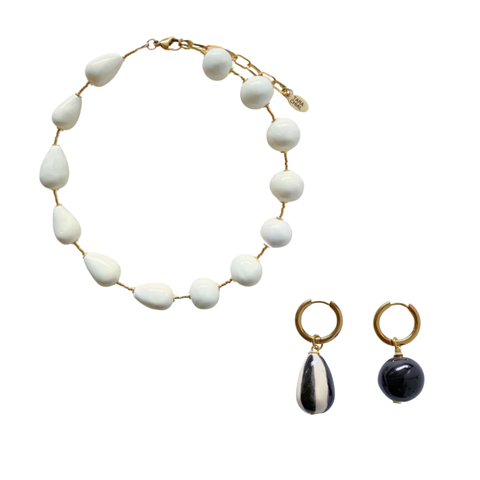 Statement Necklace + Earring Pair Bundle