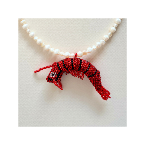 Shrimpy Necklace (Red)