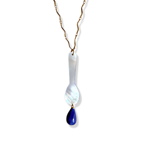 The Drop Necklace (Blue)