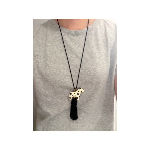 Lucky Horse Necklace (Polka Dot)