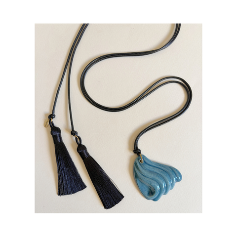 Olas necklace (Cerulean)