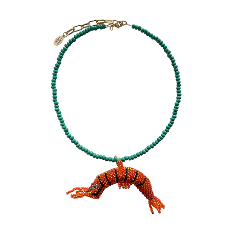 Shrimpy Necklace (Orange)