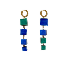 Load image into Gallery viewer, Tetris Blue Earrings
