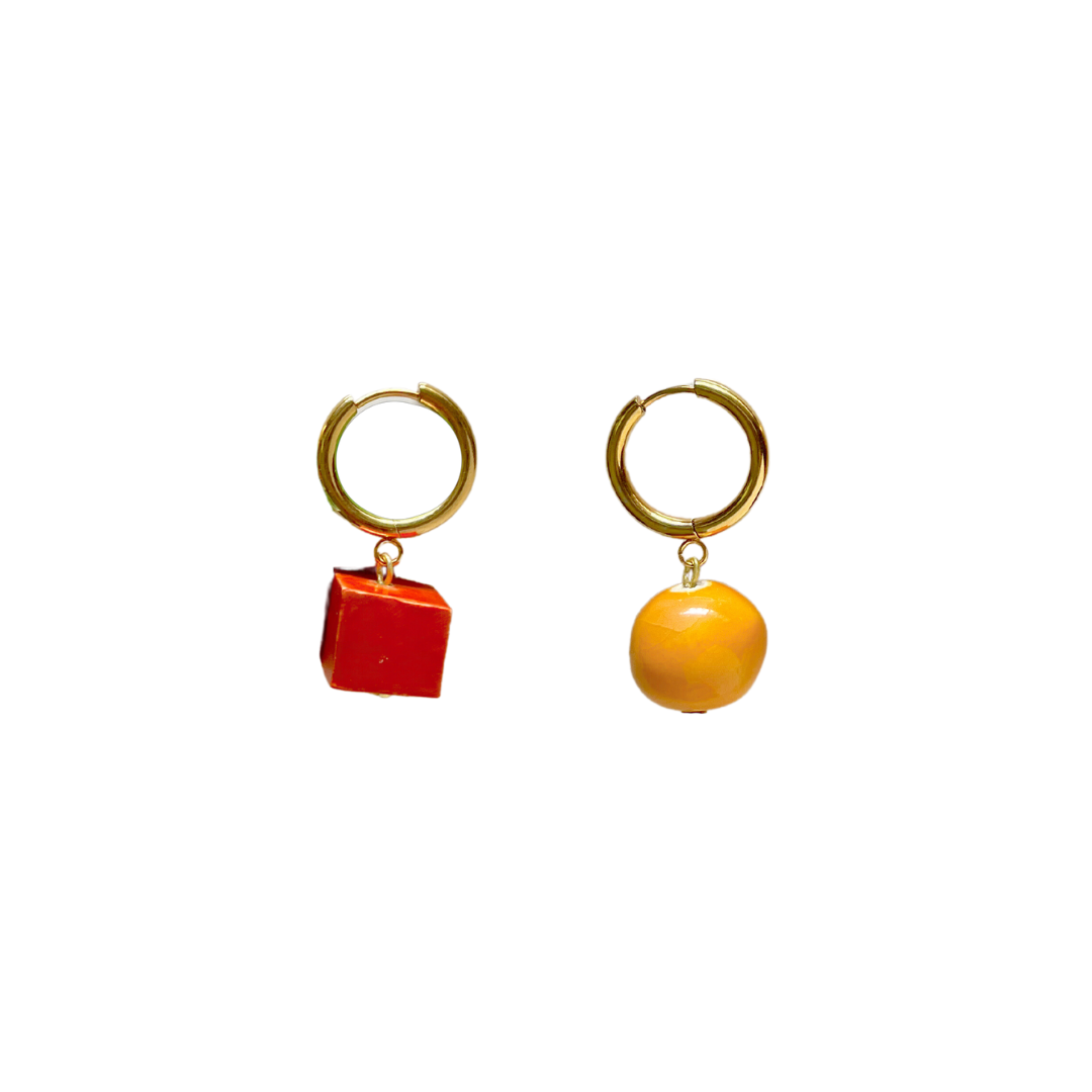 Ari Orange Earrings