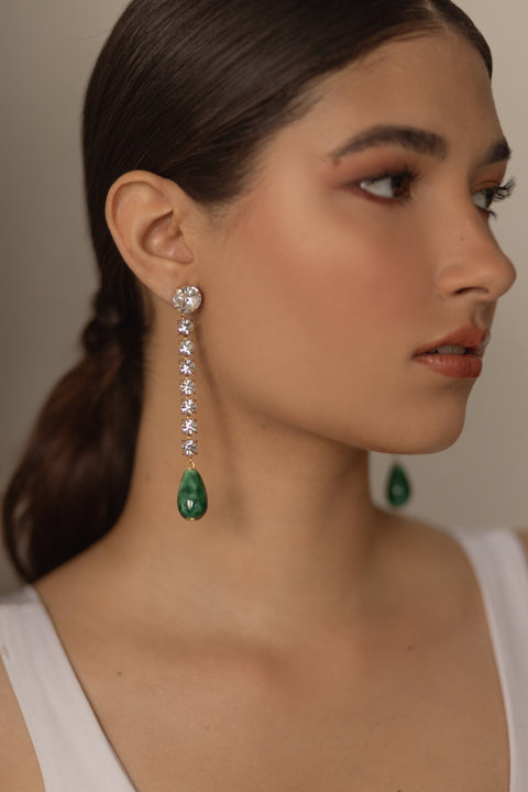 Brilla Brilla Green Earrings