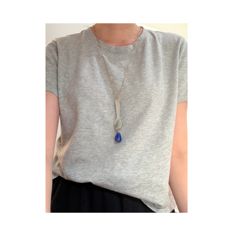 The Drop Necklace (Blue)